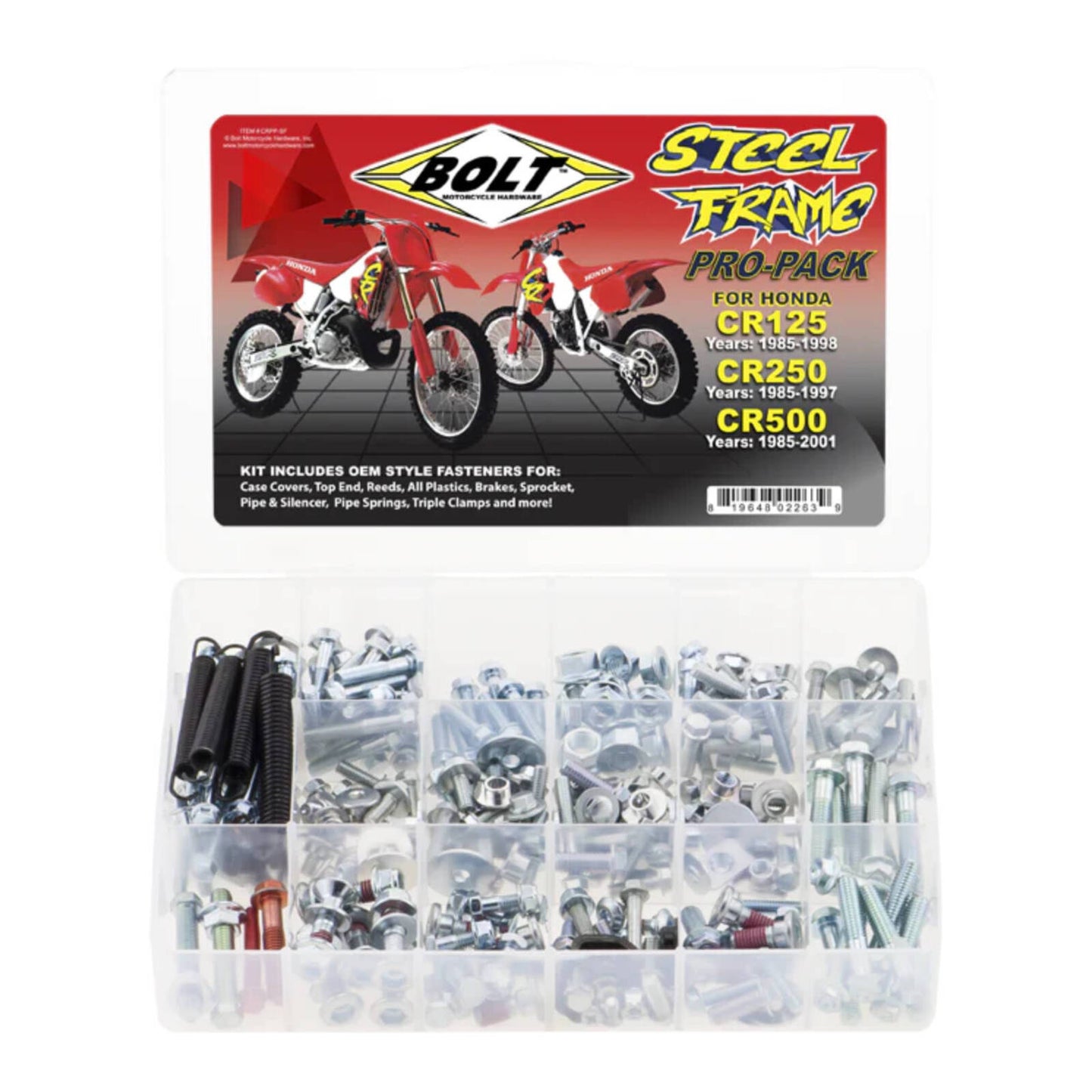 Bolt Honda CR Steel Frame '85+ Pro Pack - 2-Stroke