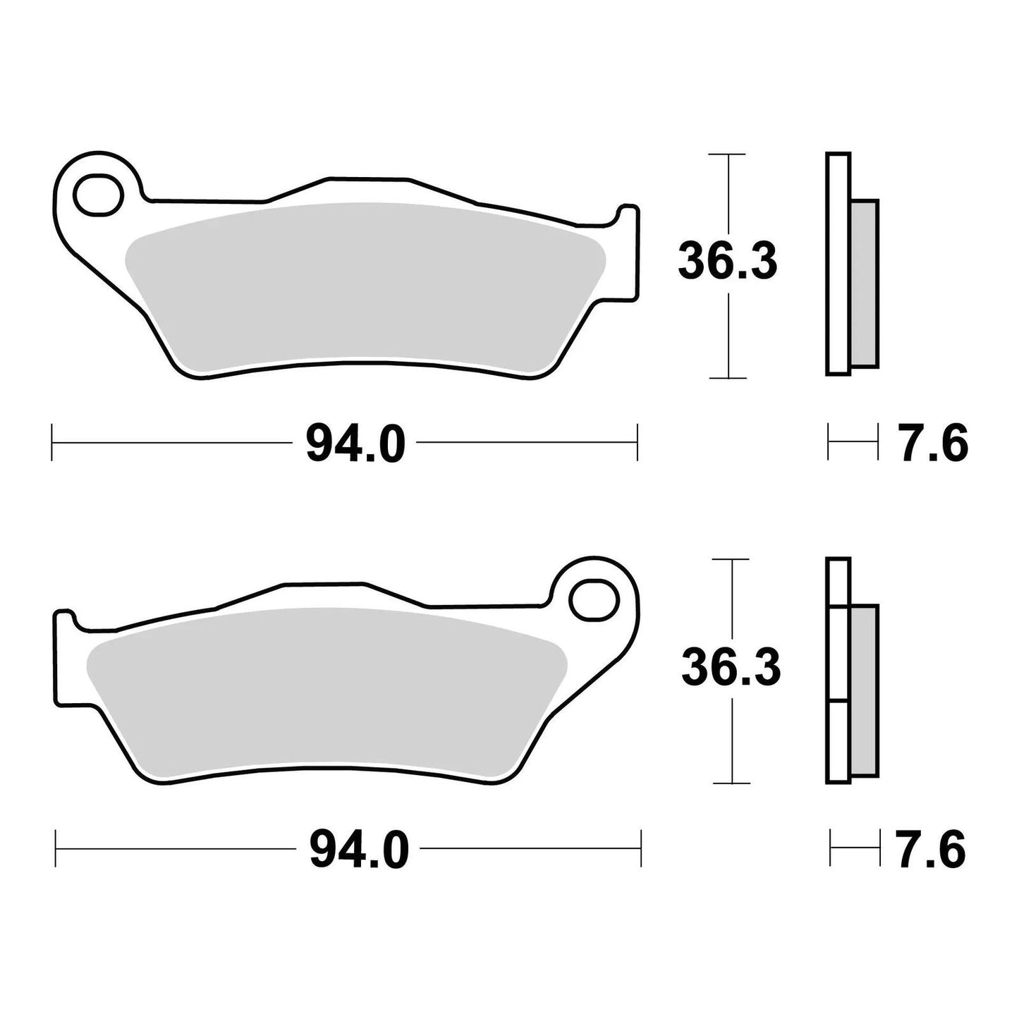 Brembo Upgrade Brake Pad Sinter Front 07BB04SX