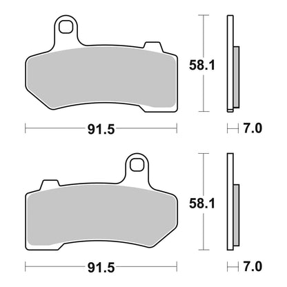 Brembo Prime Brake Pad Sinter Front 07HD17SA