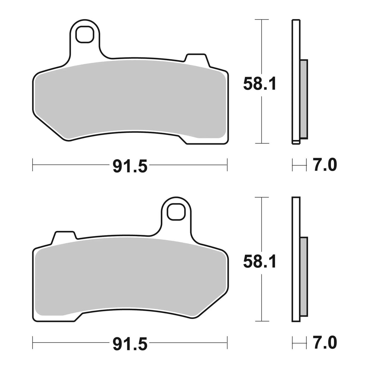 Brembo Prime Brake Pad Sinter Rear 07HD17SP