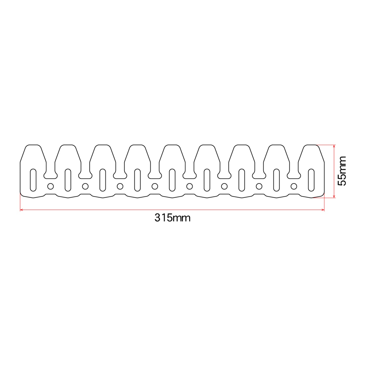 DRC 4-Stroke Universal Exhaust Pipe Guard - Titanium