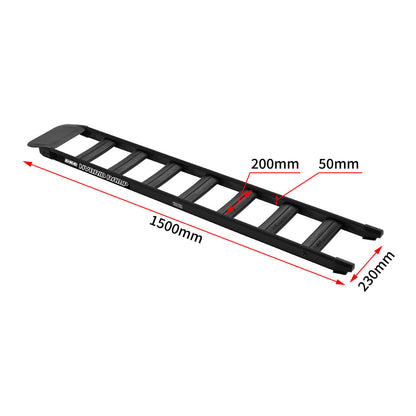 DRC Hybrid Straight Ramp 150cm - Black