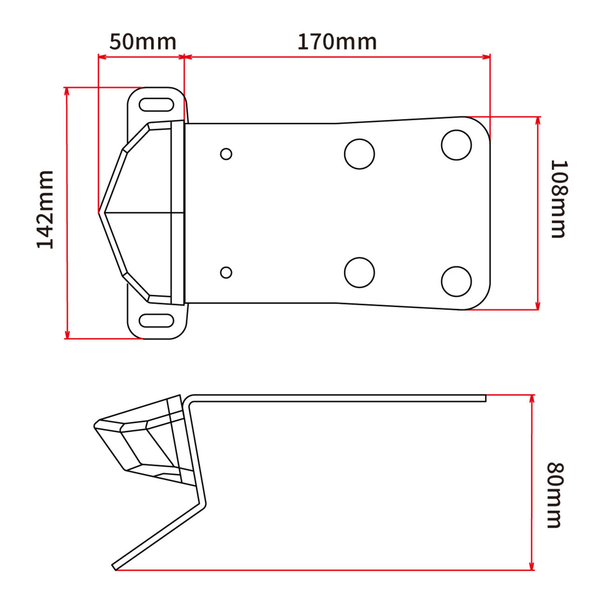 DRC Edge-2 Kawasaki KLX250 - Smoke Tail Light Holder