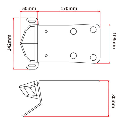 DRC Edge-2 Kawasaki KLX250 - Smoke Tail Light Holder