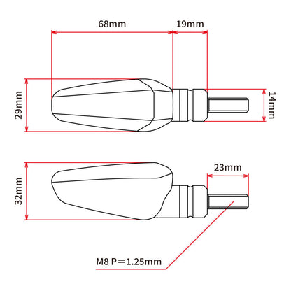 DRC 602 LED Flasher 12V (2 Pack) - Orange