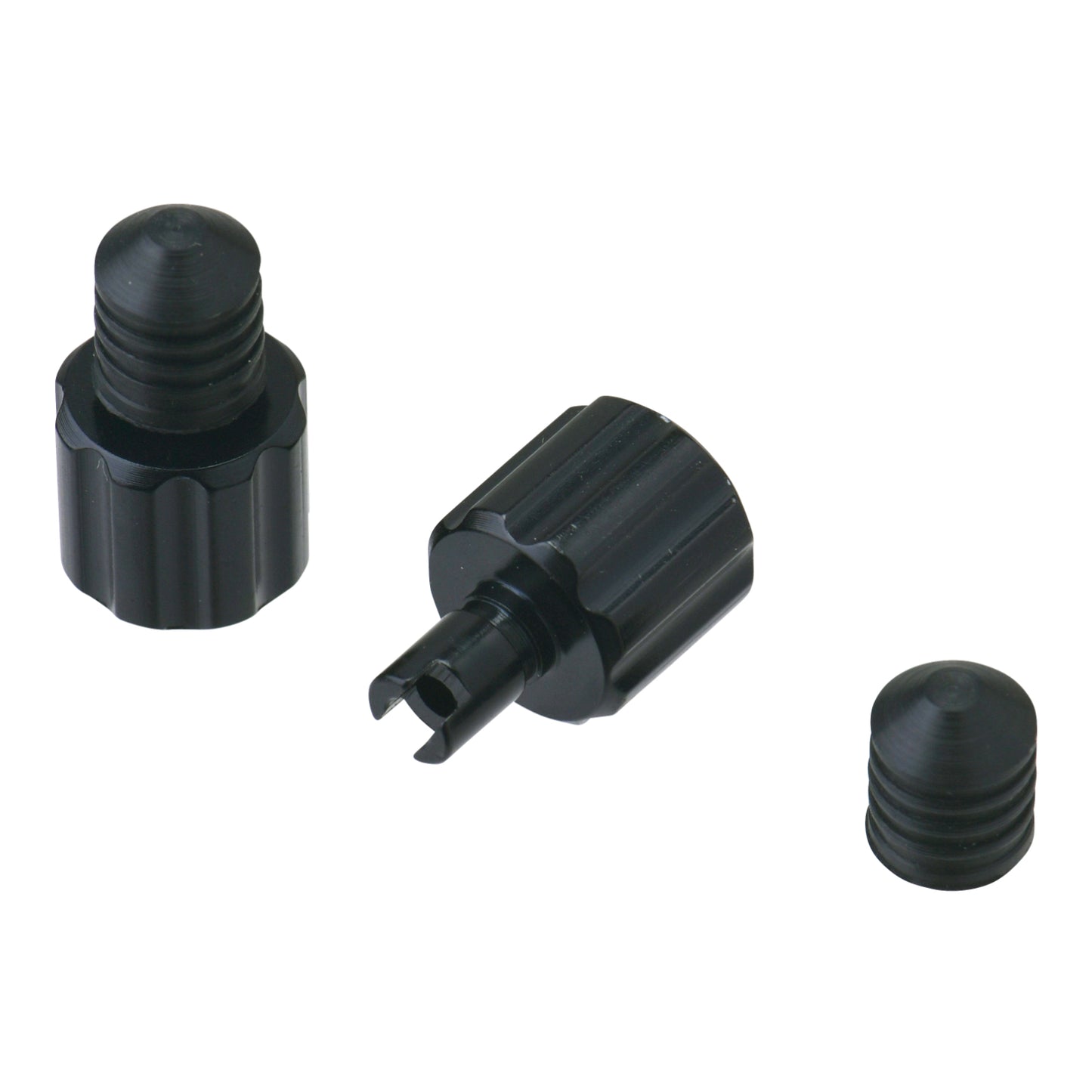 DRC Air Valve Caps with Valve Wrench (2 Pack) - Black