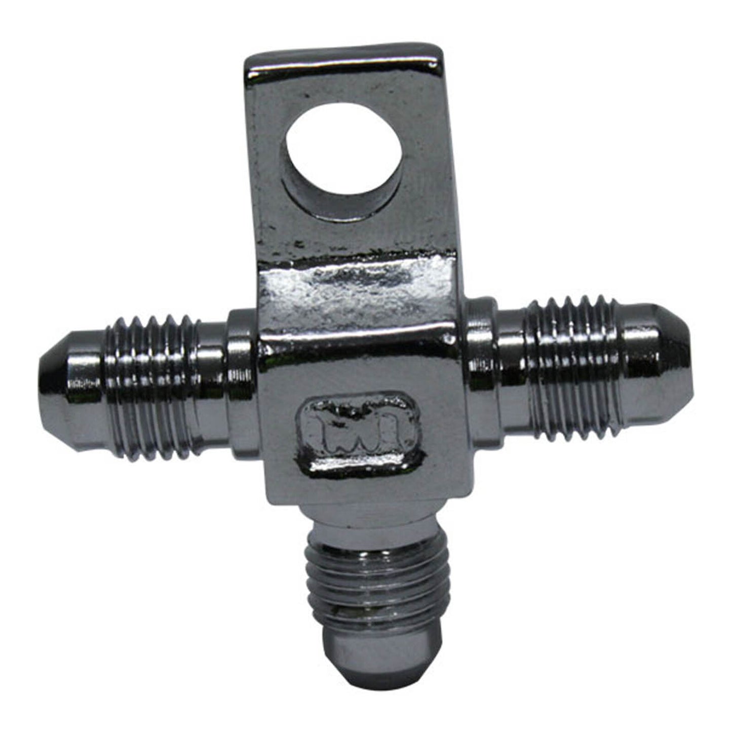 Whites Brake - Line Tee - Steel Chrome