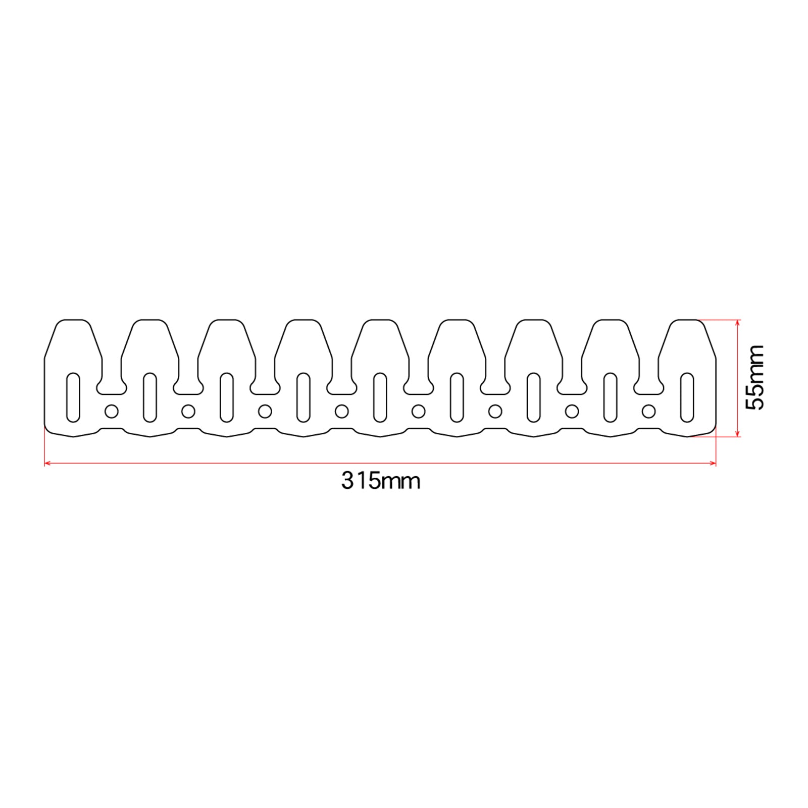 DRC 4-Stroke Universal Exhaust Pipe Guard - Titanium