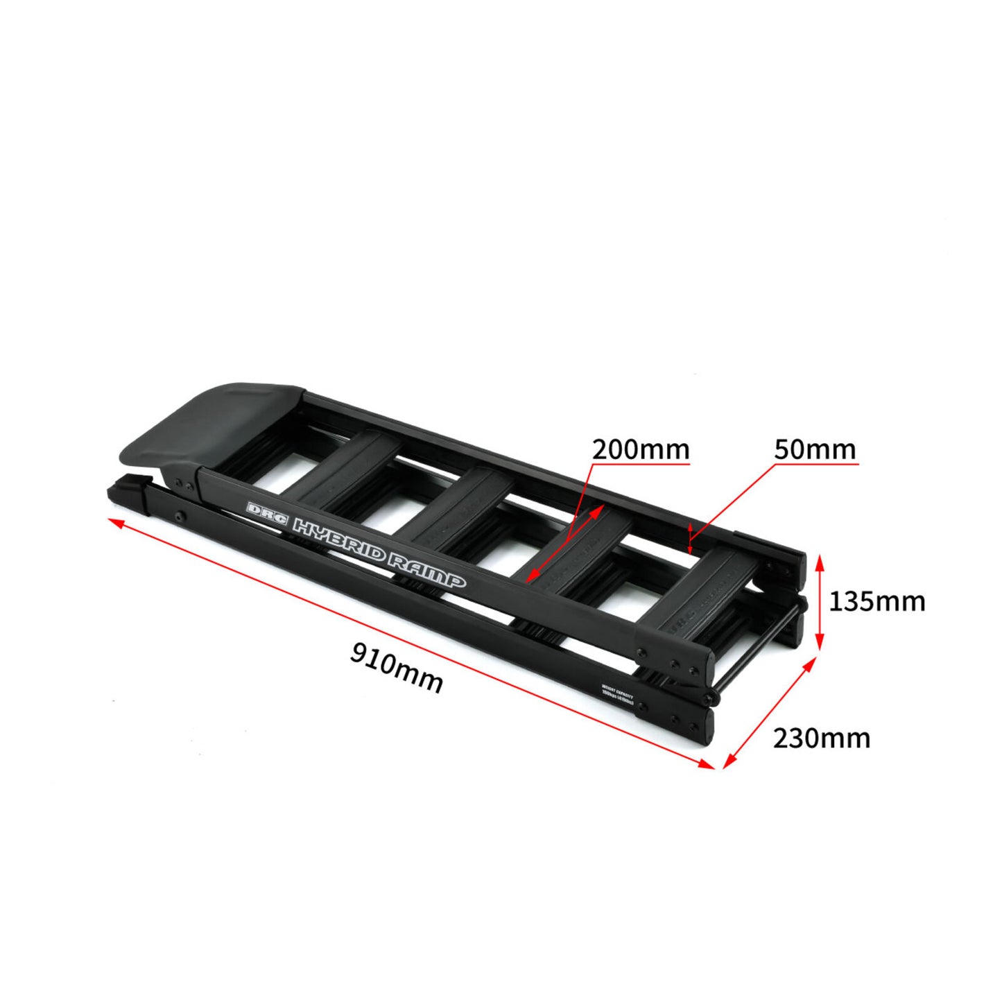 DRC Hybrid Folding Ramp 180cm - Black