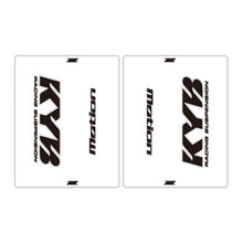 DRC Motion Front Fork Outer Decals- KYB 14 - Clear/Black/White
