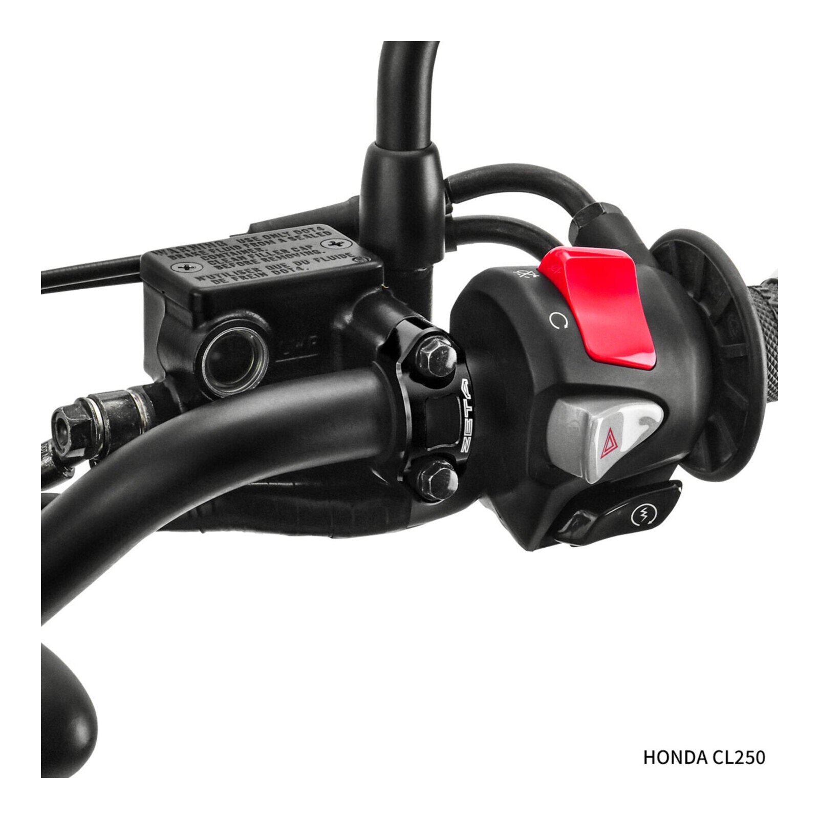 Zeta Rotating Bar Clamp - Clutch Side - Titanium
