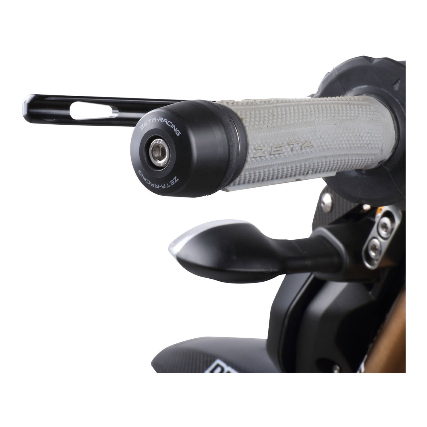 Zeta Bar End Sliders (2 Pack) - Black