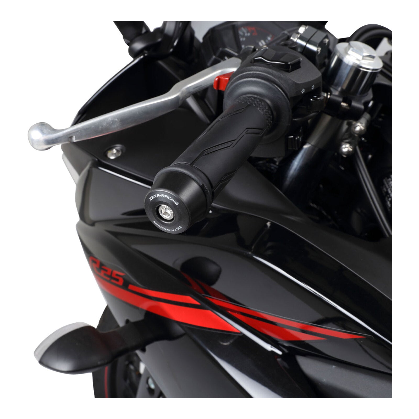 Zeta Bar End Sliders (2 Pack) - Black