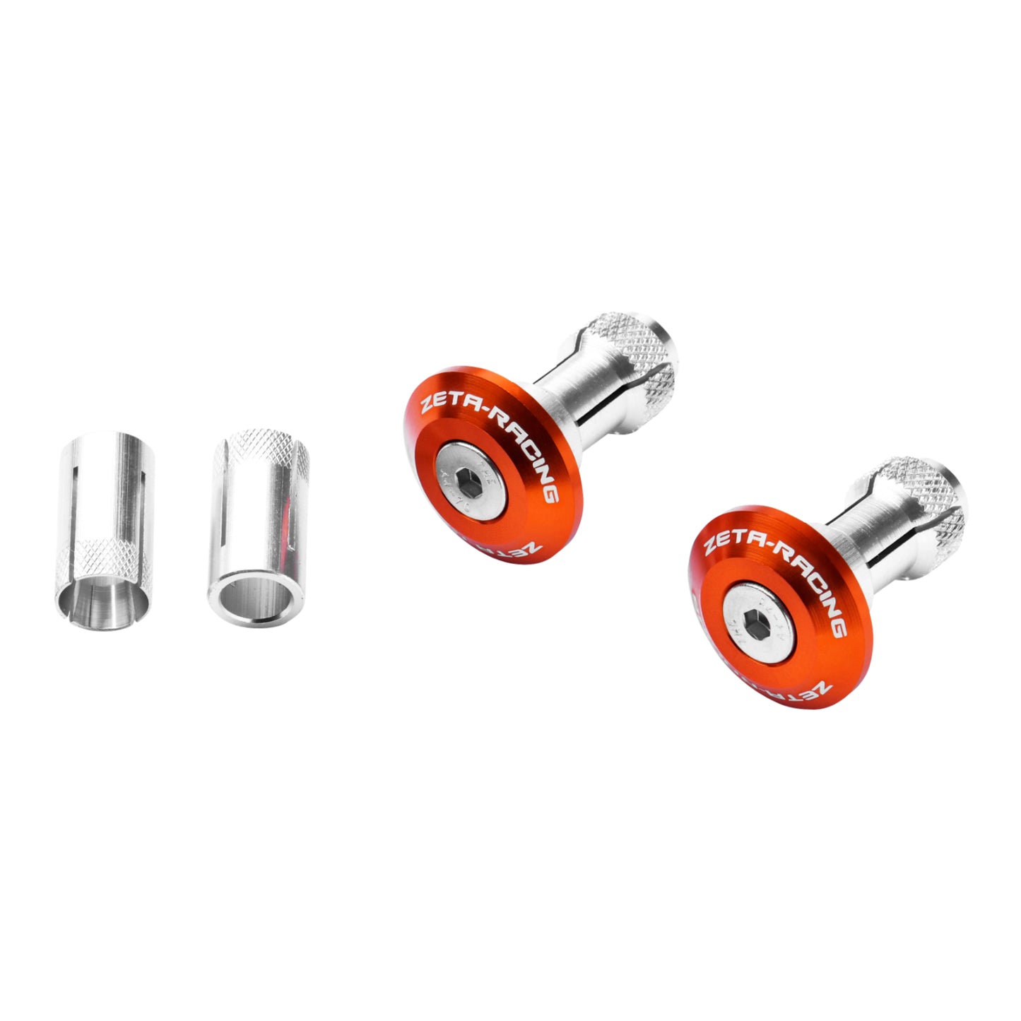 Zeta Bar End Plugs 29mm (2 Pack) - Orange