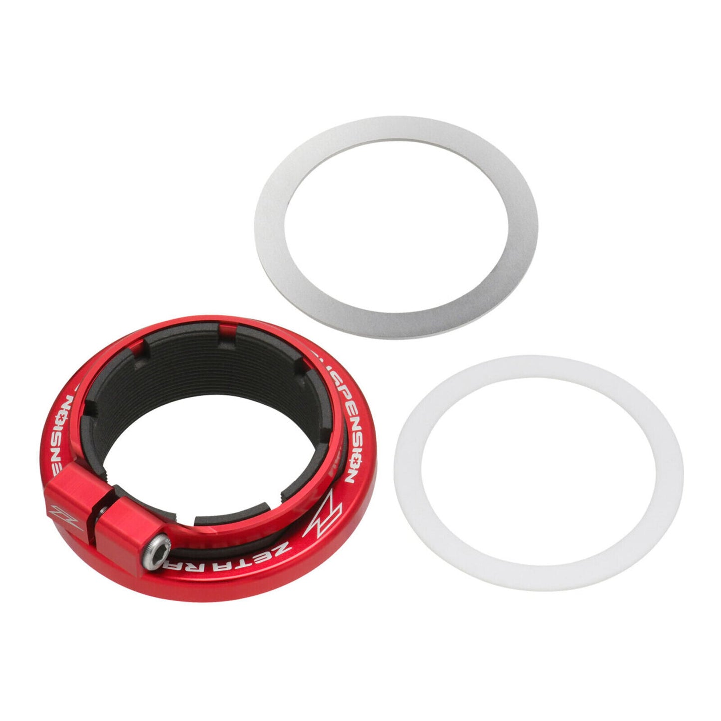 Zeta Rear Shock Preload Adjuster - Showa 50A - Red