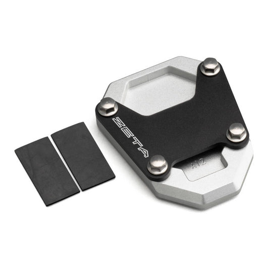 Zeta Side Stand Extender - Black / Silver - Honda CRF1100L Africa Twin ('20-)