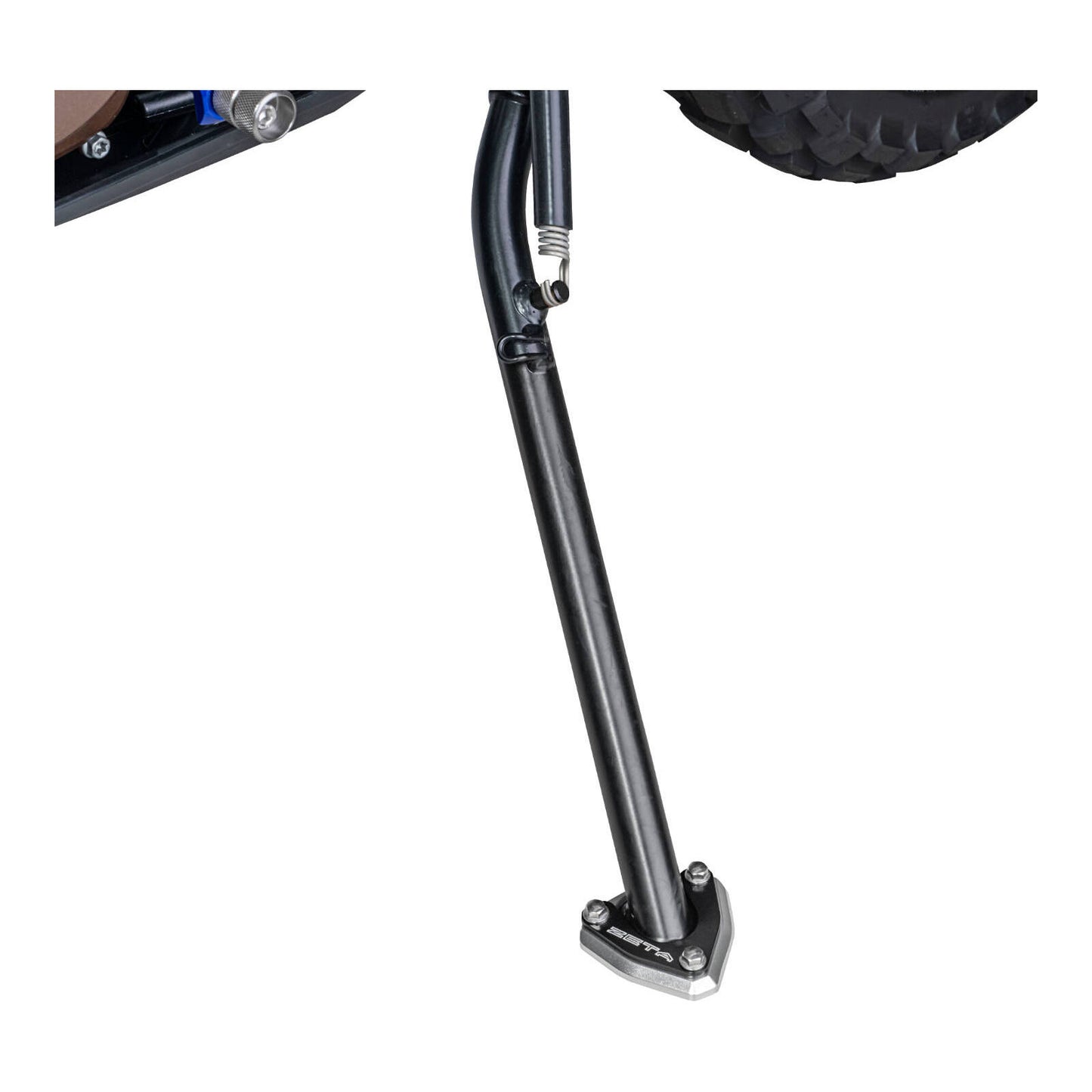 Zeta Side Stand Extender - Black / Silver - Husqvarna 701 Enduro ('17-) / KTM 69