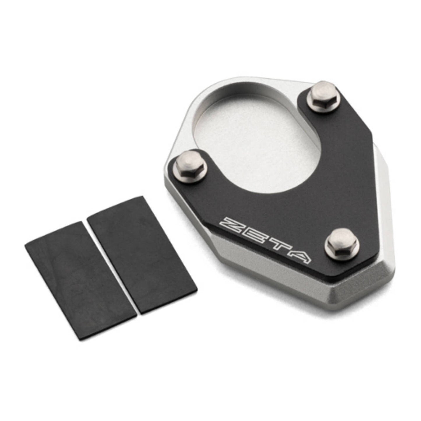 Zeta Side Stand Extender - Black / Silver - KTM 1090 Adventure ('17-) / 1290 Sup
