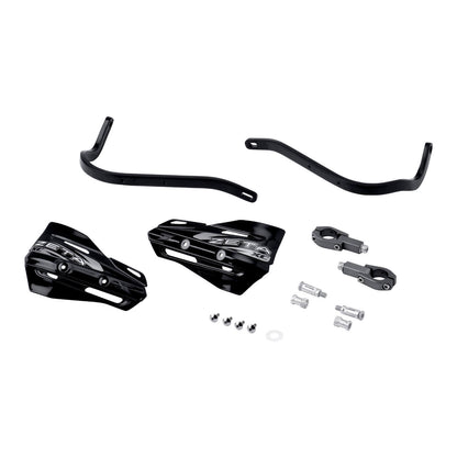 Zeta Armour XC Handguard Kit for 28.6mm Handlebars - Black / Black