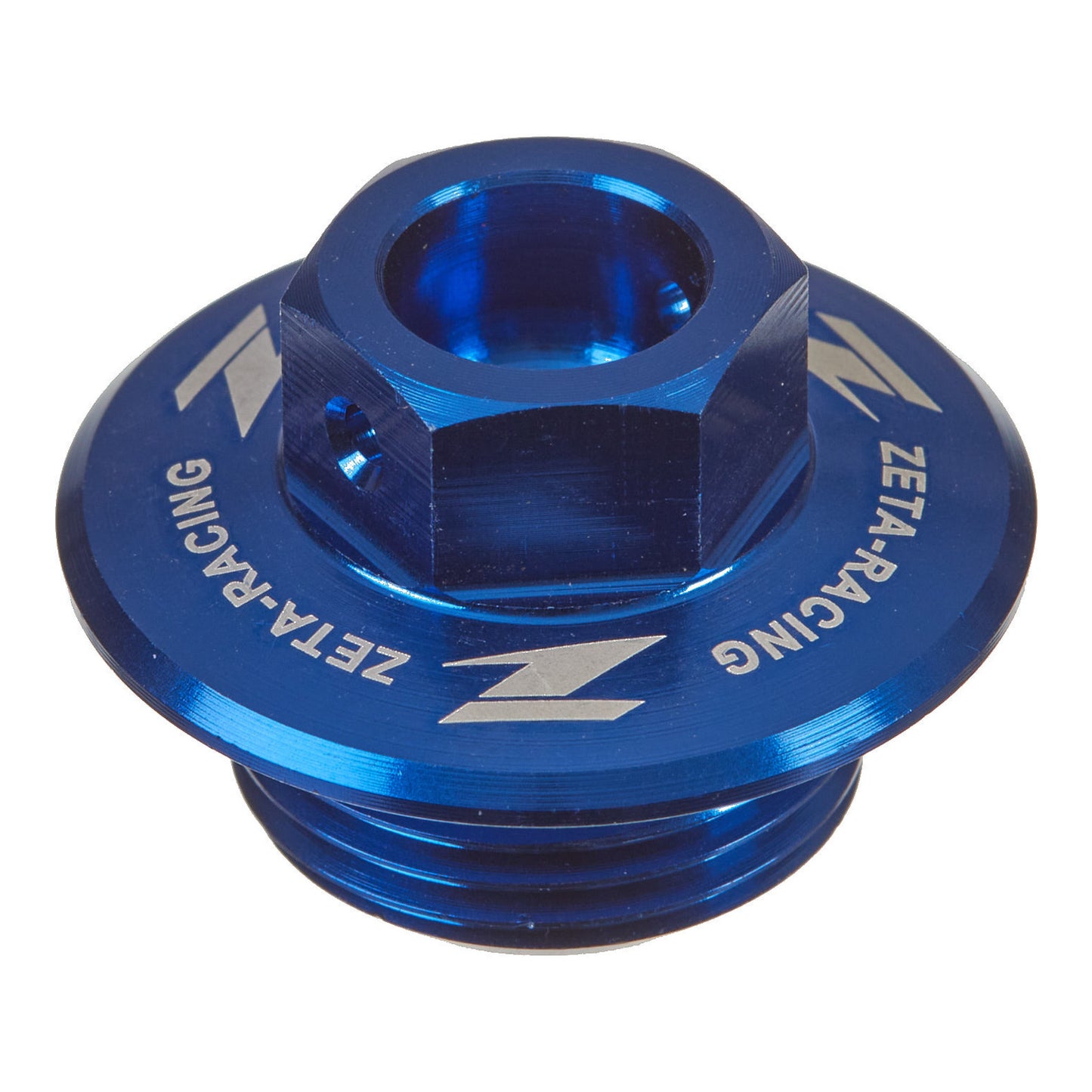 Zeta Oil Filler Plug - Suzuki RM / RM-Z, Yamaha Serow 250 - Blue
