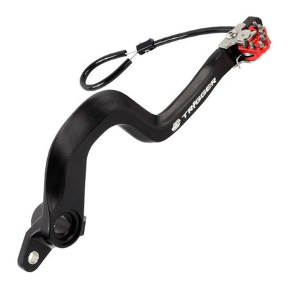 Zeta Trigger Brake Pedal - Suzuki DR-Z400 / DR-Z400SM - Red