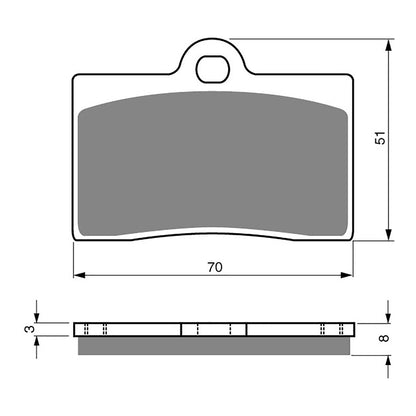 GOLDfren Brake Pads Sintered Sports GF064 - S3 (PH66)