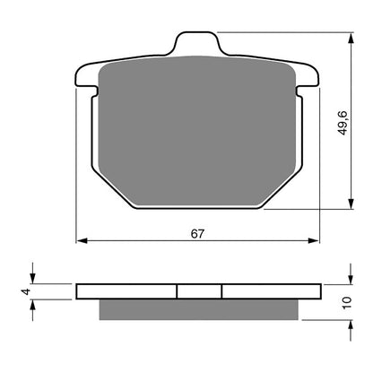 GOLDfren Brake Pads Sintered Sports GF079 - S3 ( PH03 )