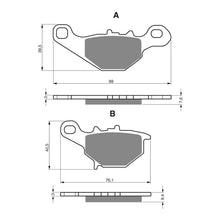 GOLDfren Brake Pads Off-Road Racing GF109 - K5 ( PR243 )
