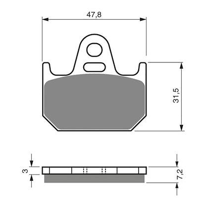 GOLDfren Brake Pads GF158 - S3
