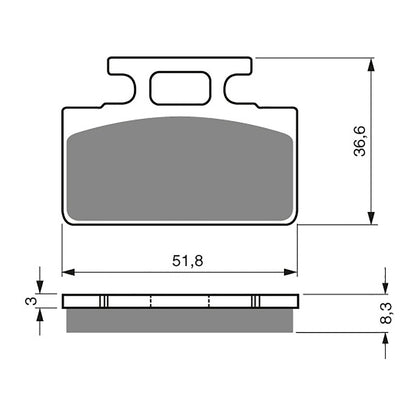 GOLDfren Brake Pads Sintered Sports GF161 - S3 ( PH120 )