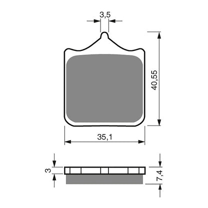 GOLDfren Brake Pads GF177 - S33