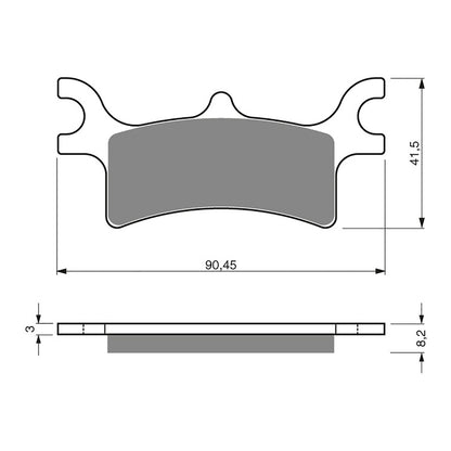 GOLDfren Brake Pads Off-Road Racing GF209 - K5 ( PR319 )