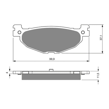 GOLDfren Brake Pads GF268 - S3