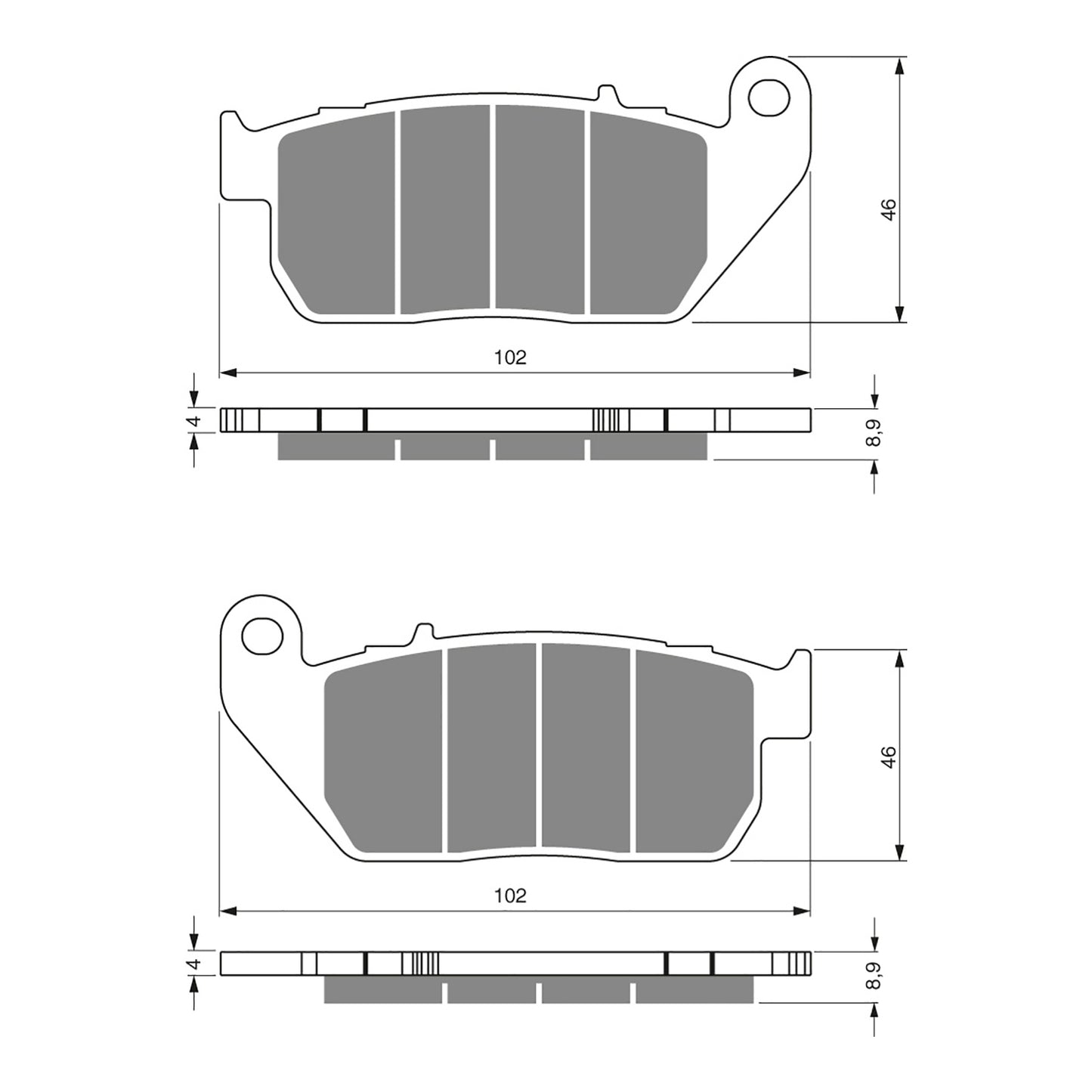 GOLDfren Brake Pads Sintered Sports GF272 - S3 ( PH336 )