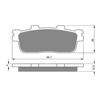 GOLDfren Brake Pads GF286 - S3