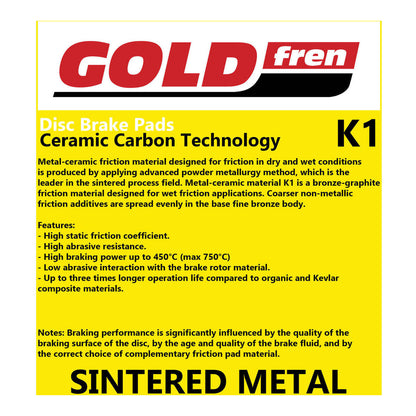 GOLDfren Brake Pads GF309 - K1