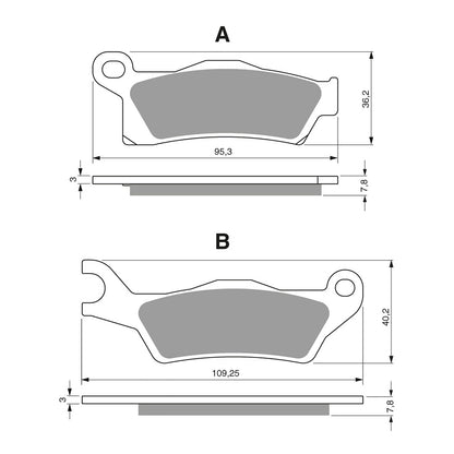GOLDfren Brake Pads GF310 - K1