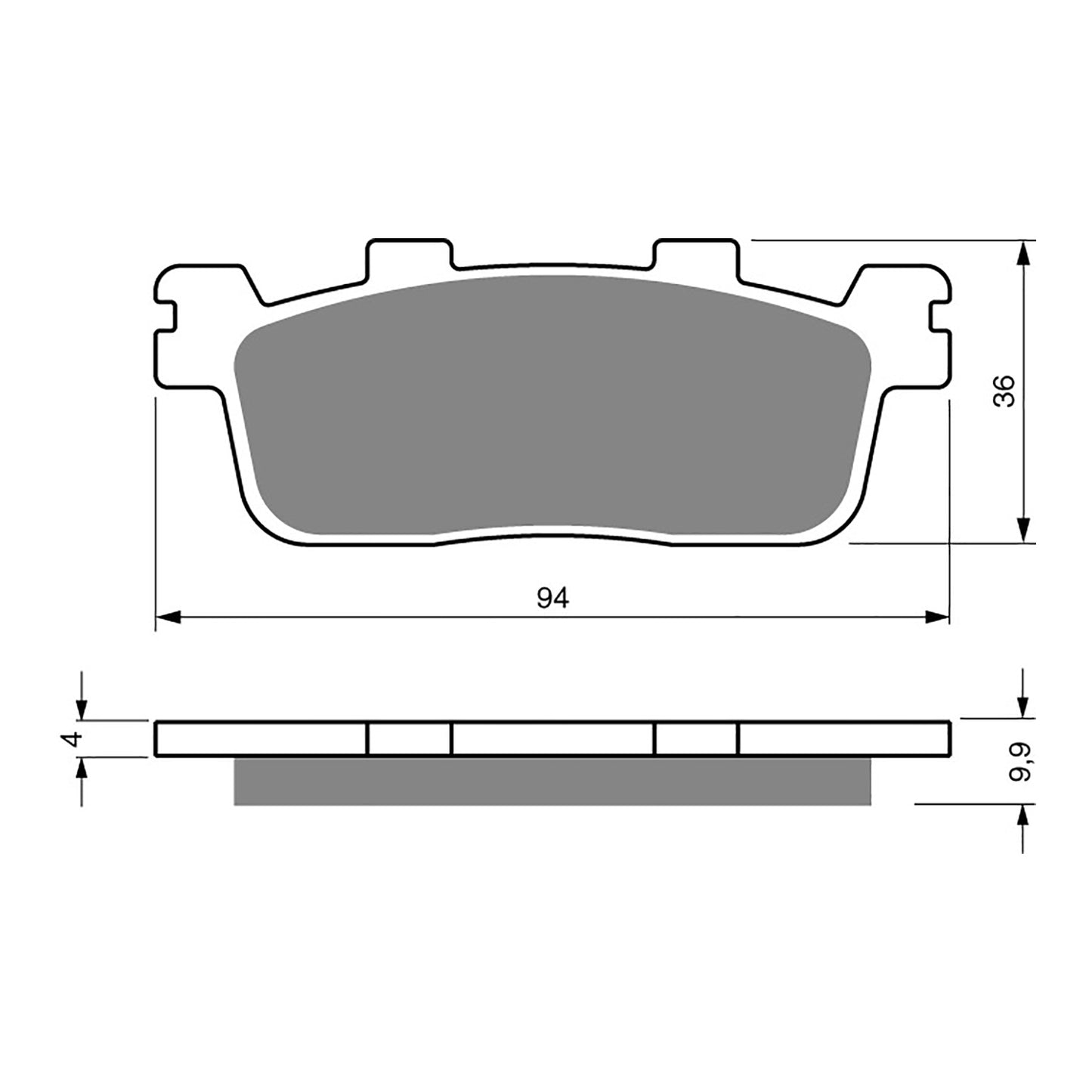 GOLDfren Brake Pads Sintered Sports GF355 - S3 ( P441 )