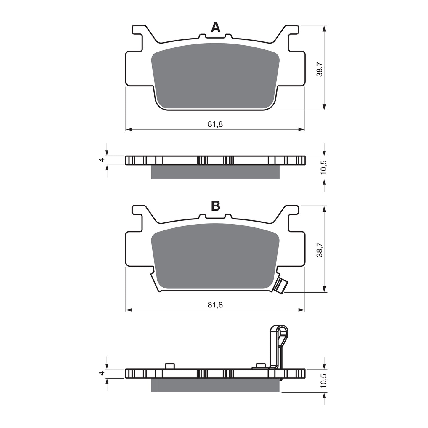 GOLDfren Brake Pads Off-Road Racing GF382 - K5 ( PR524 )
