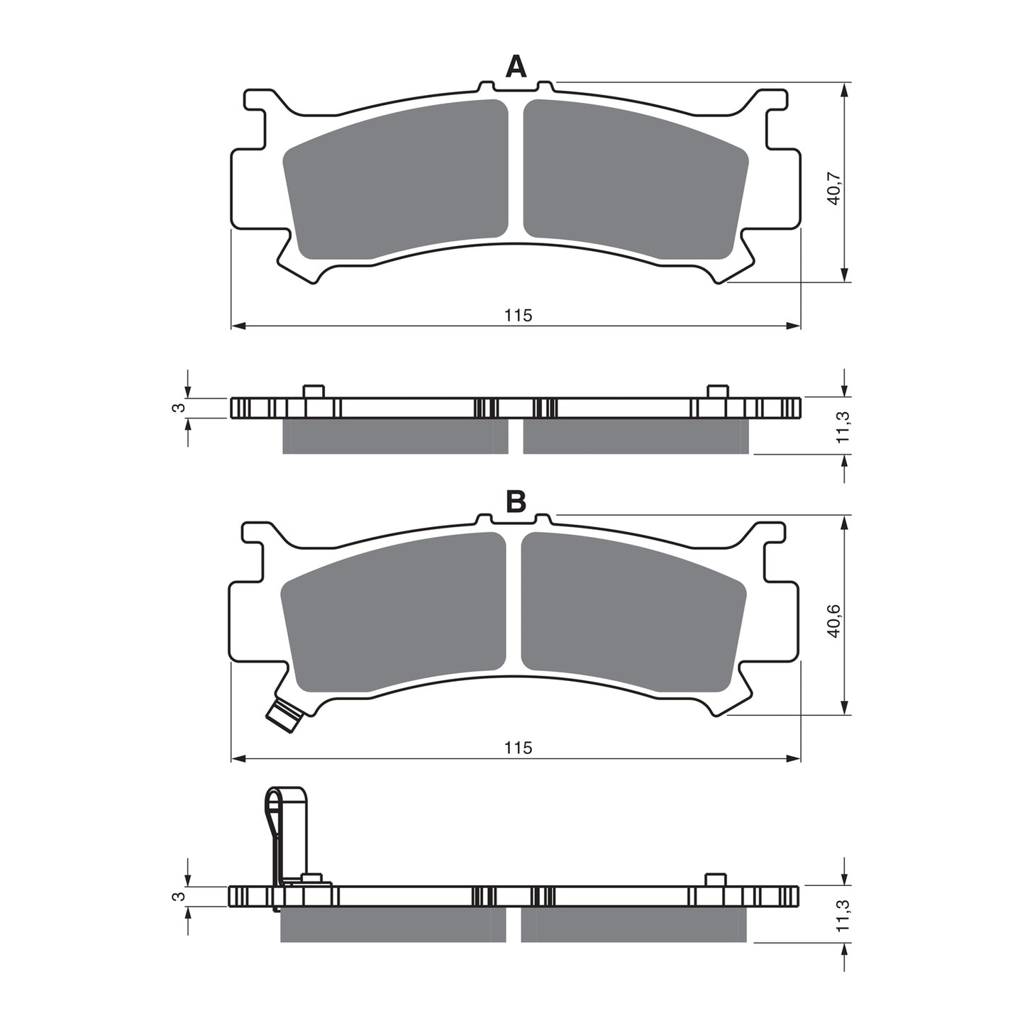 GOLDfren Brake Pads Off-Road Racing GF384 - K5 ( PR523 )