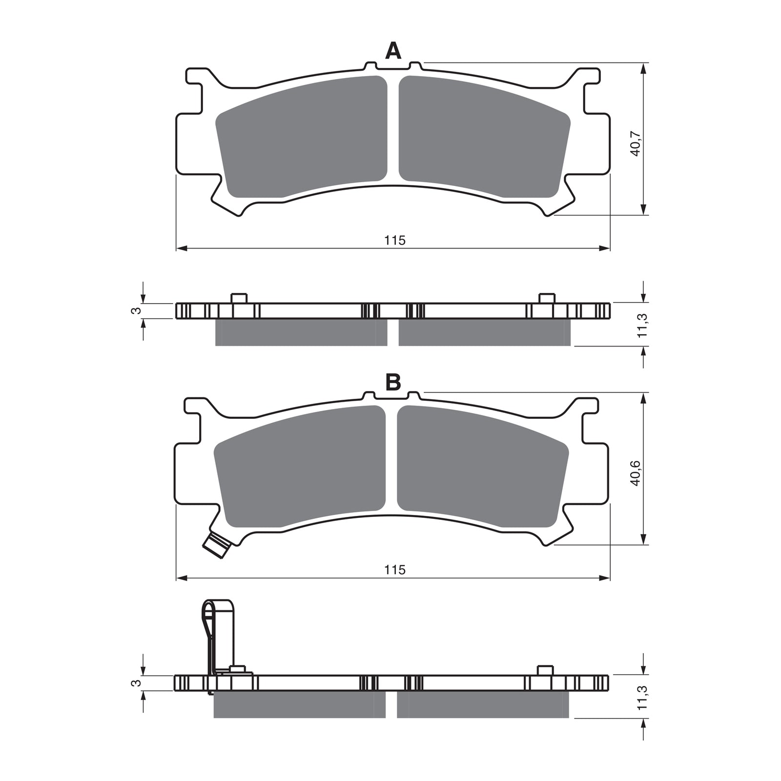 GOLDfren Brake Pads Off-Road Racing GF384 - K5 ( PR523 )