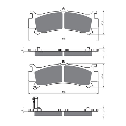 GOLDfren Brake Pads Off-Road Racing GF384 - K5 ( PR523 )