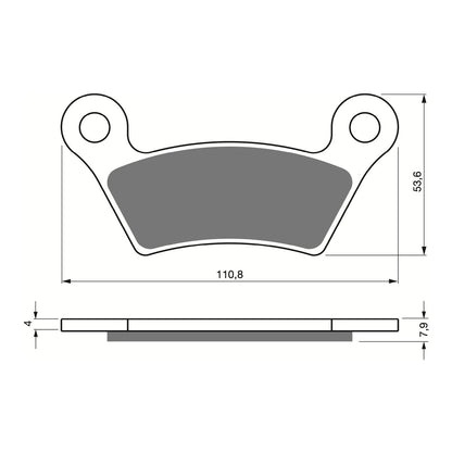 GOLDfren Brake Pads Sintered Sports GF407 - S3