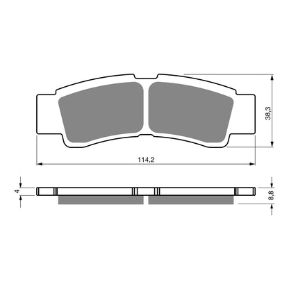 GOLDfren Brake Pads Off-Road Racing GF412 - K5