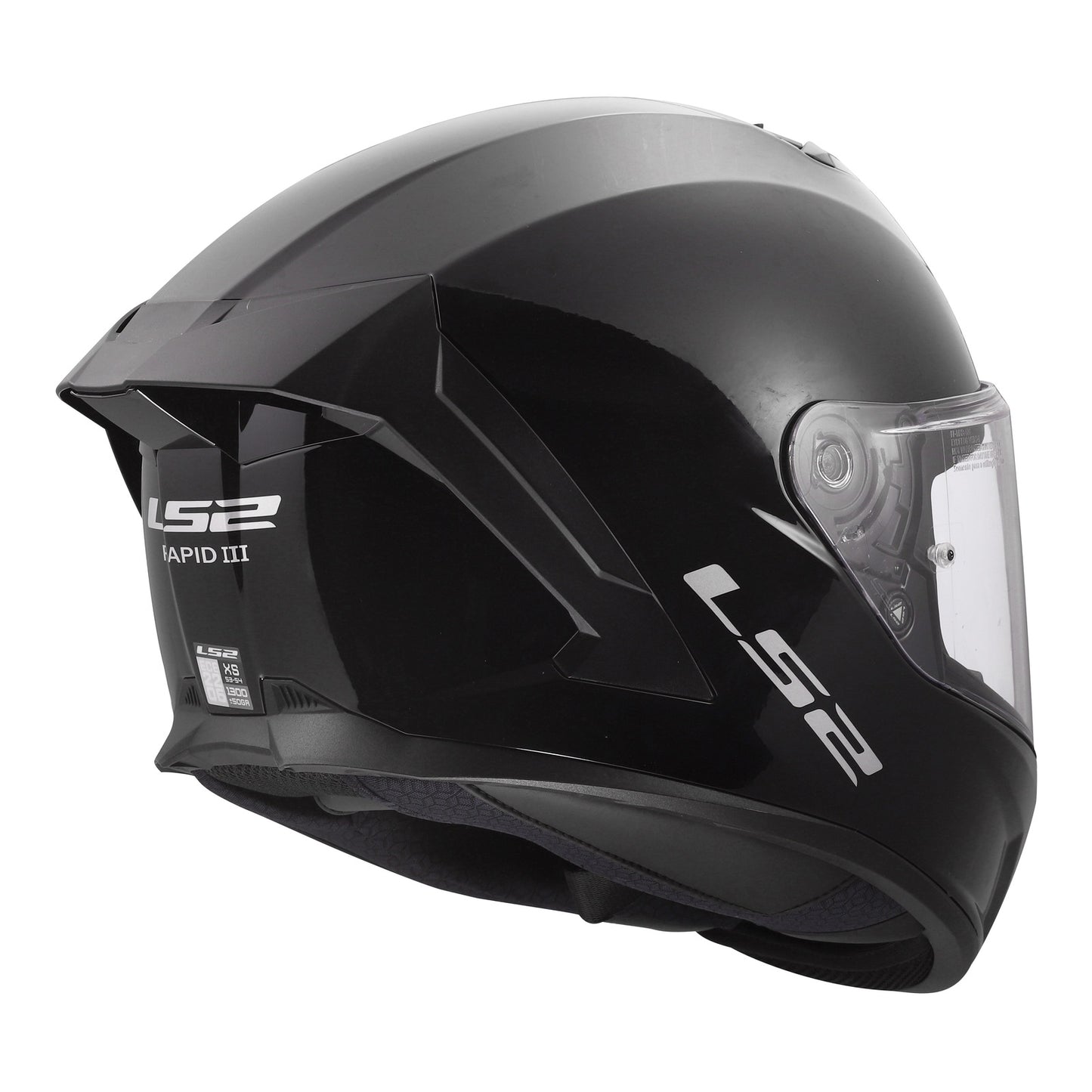 LS2 FF820 Rapid III Solid Helmet - Gloss Black