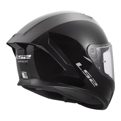 LS2 FF820 Rapid III Solid Helmet - Gloss Black