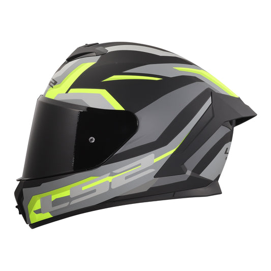 LS2 FF820 Rapid III Hyper Helmet - Black / Hi-Vis Yellow