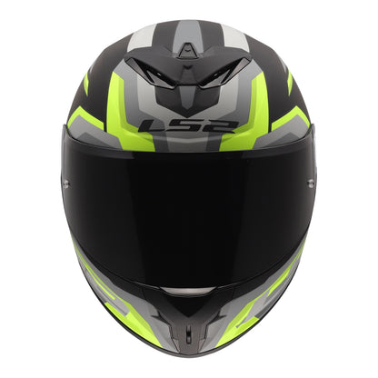 LS2 FF820 Rapid III Hyper Helmet - Black / Hi-Vis Yellow