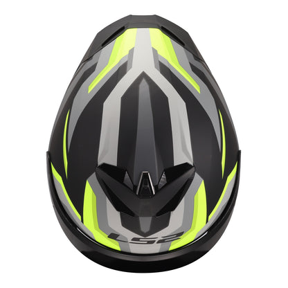 LS2 FF820 Rapid III Hyper Helmet - Black / Hi-Vis Yellow