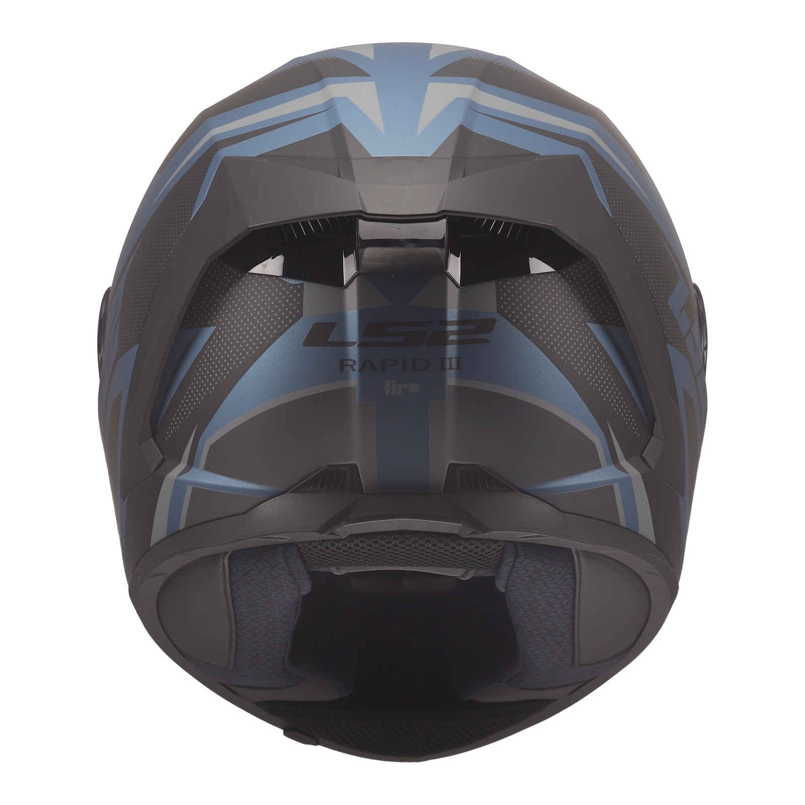LS2 FF820 Rapid III Xtrem Helmet - Black / Blue Petrol